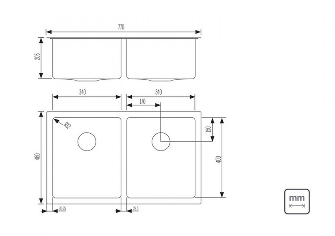 CUBA DESIGN COLLECTION QUADRUM EM AÇO INOX COM ACABAMENTO S - 3