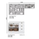 Ver imagem 2 de Cozinha Modulada Nova York 3 Peças Branco Hp – Henn