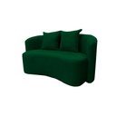 Ver imagem 3 de Sofá Decorativo Montreal 180cm Orgânico Bouclé Verde