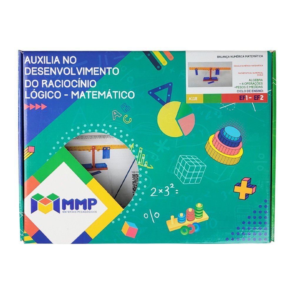 Balança Numérica Matemática Material Pedagógico Didático MMP - 5