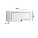 Ver imagem 4 de Armário Aéreo Basculante de 80 cm 1 Porta Americano Provençal Conecta Branco/Fosco