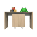 Ver imagem 2 de Mesa Organizadora de Brinquedos Infantil 1 Baú 100% Mdf Plancasa:carvalho