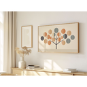 Ver imagem 1 de Quadro Decorativo N°74 160x90cm - Panorâmico Árvore Formas Orgânicas - Madeira Clara - Rollflex
