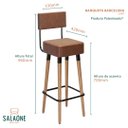 Ver imagem 3 de Kit 02 Banquetas Barcelona Corissimo Café Salaone - Ruotolo Decor