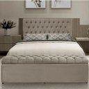 Ver imagem 4 de Painel Cabeceira com Bau Dubai 1.28 Viuva Suede Bege