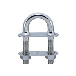 Ferragem U-Bolt Inox Proa Porca Placa De Fixação 3/8 64Mm - 1