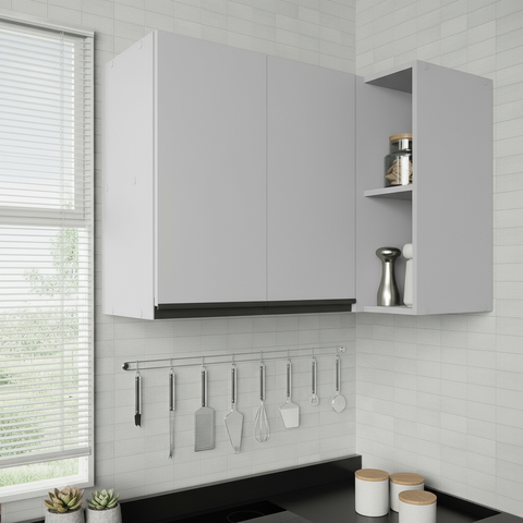 Armário Aéreo Canto Reto Nara CabeCasa MadeiraOriginals