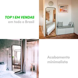 Espelho Retangular 150x50 Design Orgânico com Moldura em Couro Ecológico para Sala Quarto Banheiro - 6