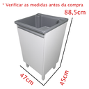 Ver imagem 3 de Tanque 26 Litros Plástico com Gabinete Mdf para Torneira de Bancada