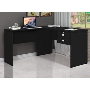 Escrivaninha Mesa PC em L Porto Alegre Preto