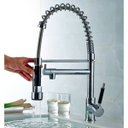 Ver imagem 1 de Torneira Cozinha Gourmet Misturador Monocomando Cromada Ducha Regulável K018 Luuk Young