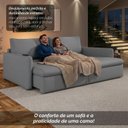Ver imagem 6 de Sofá Cama Retrátil 200cm 03 Lugares Resplendor