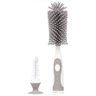 Escova para Mamadeiras Silicone Cinza Buba - 3