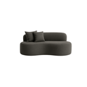 Ver imagem 2 de Conjunto 2 Poltronas +sofá e Puff Curvo Orgânico Nature Gaia Boucle Cinza Escuro -montanaris Decor