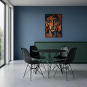 Ver imagem 1 de Mesa Jantar e Sala Eames de Ferro Preto Tampo Redondo 90cm Preto 4 Cadeiras Preta