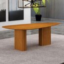 Ver imagem 3 de Mesa para Sala de Jantar Isis Orgânica 2,00m Cinamomo - Leifer