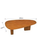Ver imagem 5 de Mesa para Sala de Jantar Isis Orgânica 2,00m Cinamomo - Leifer
