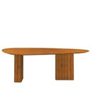 Ver imagem 1 de Mesa para Sala de Jantar Isis Orgânica 2,00m Cinamomo - Leifer