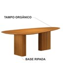 Ver imagem 4 de Mesa para Sala de Jantar Isis Orgânica 2,00m Cinamomo - Leifer