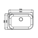 Ver imagem 3 de Cuba Aco Inox N2 Brilho 56*35*17 Ghelplu