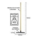 Ver imagem 3 de Ancinho 12 Dentes Aço Carbono Cabo Madeira pra Limpeza 125cm Minasul