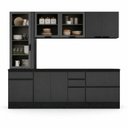 Ver imagem 3 de Cozinha Completa Modulada com Tampo 260cm 7 Peças Etna Poliman Móveis