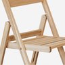 Cadeira Bistrô Dobrável em Madeira Maciça sem Pintura - 4