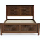 Ver imagem 7 de Cama Casal Queen Madeira Maciça Tramado 158x198cm Aton S05 Ipê - Lyam Decor