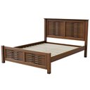 Ver imagem 2 de Cama Casal Queen Madeira Maciça Tramado 158x198cm Aton S05 Ipê - Lyam Decor