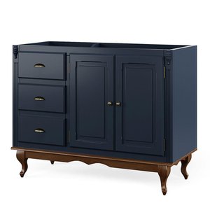 Balcão de Pia para Cozinha Hannover - M560703 Largura 120cm Cor Laca - Azul