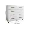 Cômoda com 8 Gavetas Moderna para Espaço e Organização - Naturale / Off White - 3