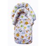 Kit Protetor Cabeça/Redutor Bebê Conforto Bichinhos Branco - 1