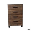 Ver imagem 6 de Cômoda Quarto Multiuso Compacta 4 Gavetas - Rústico