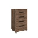 Ver imagem 2 de Cômoda Quarto Multiuso Compacta 4 Gavetas - Rústico