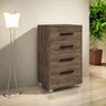 Cômoda Quarto Multiuso Compacta 4 Gavetas - Rústico - 1