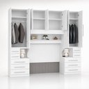 Ver imagem 2 de Guarda-Roupa de Casal King Size sem Cama 1223SK Branco