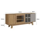 Ver imagem 2 de Rack para TV até 65" Moderno 2 Portas 4 Nichos 162cm Emovell