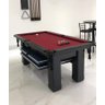 Mesa de Sinuca e Ping Pong - 2,34x1,34 - Bordo - 1