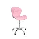 Ver imagem 7 de Cadeira de Escritório com Base Giratória Estofada Slim Vegas Rosa/Quartzo