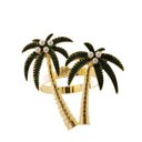 Ver imagem 2 de Kit 04 Anel De Guardanapo Royal Zinco Palmeiras Dourado