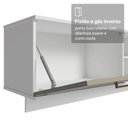 Ver mais imagens de Rack Suspenso para Tv até 80 Polegadas 218 Cm 2 Portas Branco/crema Agata Madesa
