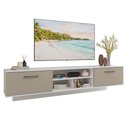 Ver imagem 2 de Rack Suspenso para Tv até 80 Polegadas 218 Cm 2 Portas Branco/crema Agata Madesa