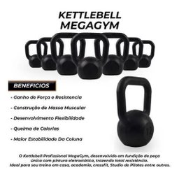 Kettlebell Pintado 20Kg Para Treino De Cardio Em Casa - 2 Kettlebell Pintado 20Kg Para Treino De Cardio Em Casa - 2