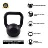 Kettlebell Pintado 20Kg Para Treino De Cardio Em Casa - 3