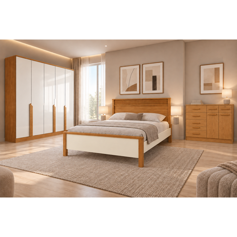 Dormitório Casal Completo Búzios - Bianco Móveis