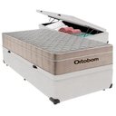 Ver imagem 3 de Cama Box Baú Airtech Solteiro Colchão de Molas Ensacadas Ortobom 88x188x60cm