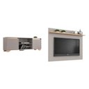 Ver imagem 2 de Rack com Painel para TV até 60” com 2 Portas e Nichos