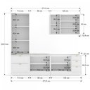 Ver imagem 4 de Cozinha Completa Miami 9 Portas 5 Gavetas 100% Mdf Americana Branco - Panorama Móveis