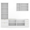 Ver mais imagens de Cozinha Completa Miami 9 Portas 5 Gavetas 100% Mdf Americana Branco - Panorama Móveis