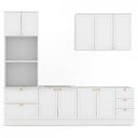 Ver imagem 7 de Cozinha Completa Miami 9 Portas 5 Gavetas 100% Mdf Americana Branco - Panorama Móveis